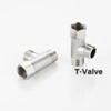 Stanweemix Bass 3/8 Compression Tee Valve Adapter - 3 Way,