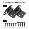 3/8 Inch Inset Cabinet Hinges Matte Black,Offset Self Closing Cabinet