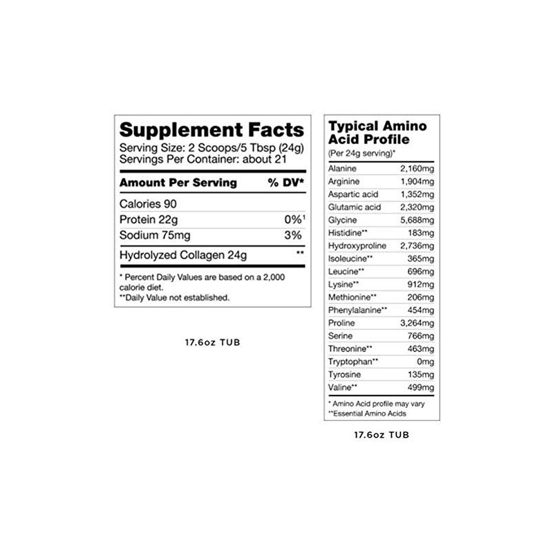 BULLETPROOF Unflavored Collagen Protein, 17.6 OZ