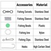 Dr.Fish 6PCS Sea Fishing Rigs Beach Casting, Clipped sea rig
