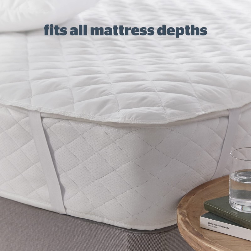 Silentnight Anti-Allergy Mattress Protector – Mattress Cover Bed Pad Topper