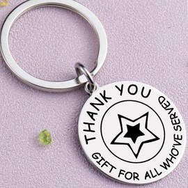 Iweca Employee Appreciation Gifts Men Social Worker Appreciation Gifts Keychain Social Worker Jewelry for Women Men Volunteer Thank You GiftBoss Leader Leaving Going Away Goodbye Office Keychain