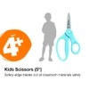 Fiskars 5 Inch Blunt-tip Kid Scissors, Blue