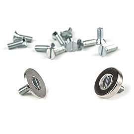 Kit de fijación magnética para pesca, 10 imanes de neodimio con sus tornillos avellanados, diámetro 18mm, potencia de magnetización 4,8kg