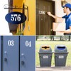 60 PCS White Mailbox Numbers, Vinyl Waterproof Stickers for Outside,