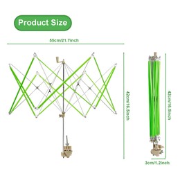 Yarn Swift Yarn Winder Yarn Ball Winder Knitting Yarn Holder, Umbrella Swift Yarn Winder, Hand Operated Bobbin Winder Holder, Weaving Ball Winders, Tabletop Knitting Yarn Holder (Green)