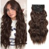 MS TAJ Clip-In Hair Extensions, Brown Hair Extensions, Clip-In Hair