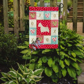 Caroline's Treasures CK5959GF Westie Love Garden Flag Mailbox Flag Decorative Yard Flag Banner Outside Patio Artwork Yard Flower Beds, Garden Size, Multicolor