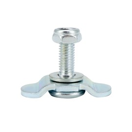QWORK® Screw Fitting for Lashing Rail Airline Rail M8 x 20 500daN End Fitting Suitable for 20 mm Hole Diameter Pack of 10