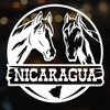 Nicaragua Stickers para Carros Calcomanias para Autos con Caballos Nicaragua