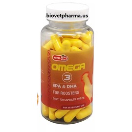 Omega 3 for Roosters, Chickens Suplementos Naturales Par Gallos 100 c