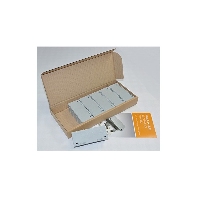 WAGOBOX-Light Junction Boxes in Grey - Pack of 6
