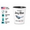 Bird Lover Shot Glass 1.5oz - Early Jay Blue go