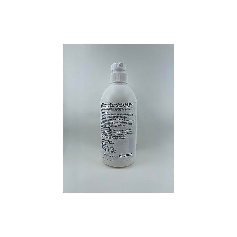 Matsuyama M-mark Amino Acid Hair Shampoo - 600ml (Green Tea