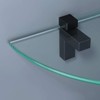 KES Glass Shelf Brackets Solid Metal Adjustable Floating Brackets 2