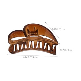 Ipetboom Elegant Stylish Women's Holiday Hair Clip Large Heart Claw Clip for Maid Costume Accessory