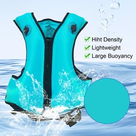 Inflatable Life Jacket, Unisex Adult Portable Buoyancy Aid Vest Swimming Aid for Water Sports, Snorkelling, Swimming, Surfing, Boating