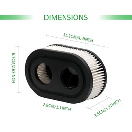 Set of 4 Air Filter Lawnmower for Briggs & Stratton Engines 550EX 550E Eco-Plus 575EX Series Lawnmower Air Filter Replaces 798452 798339 093000er 593260 09P0000 Engine 5432 5432K 4247