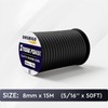 Bungee Cord Elastic Shock Cord, 8mm x 15M Black