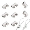 8 Pieces Wire Rope Grips,Wire Rope Clips for 1-2 mm