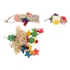3pcs Parrot Shredding Chew Toy Bamboo Net Rattan Loofah Bird
