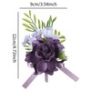 Amagogo Wedding Boutonniere for Bridegroom, Groom Elegant Romantic Flower Boutonniere