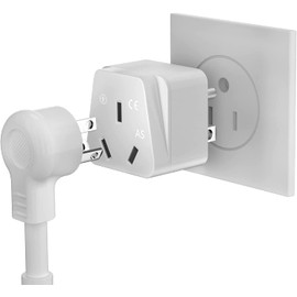 Australia/China/New Zealand/Argentina to Canada Travel Adapter, 3 Prong Grounded International Adapter, Australia to US Plug Adapter