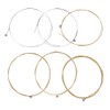 Folk Guitar Strings, 6 Pieces Metal String Set Practice Replacement