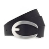 Vanzetti 33 mm Leather Belt W100 Black, black