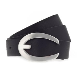 Vanzetti 33 mm Leather Belt W100 Black, black