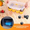Treaterrific Silicone Stackable Freezer Containers with Lids - 4 Compartments,