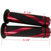 MotorToGo Aluminum Motorcycle 7/8" 22mm Handlebar Gel Hand Grips with