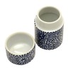 Tabletop Toothpick Holder with Lid, Arita Pottery, Octopus Arabesque, Blue,