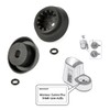 LST 4x Food Processor Gear Repair Coupling Compatible with Silvercrest
