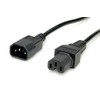 VALUE Power Cable IEC320/C14 Male to C15 Female, Black, 1.8