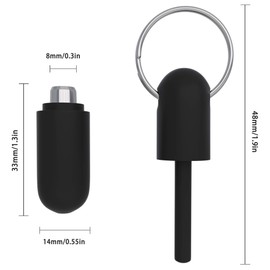 OYHBO Cigar Punch Bullet Style Cut Keychain Punch with 8 mm Hole