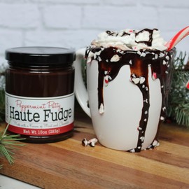 Paradigm Foodworks - Peppermint Patty Haute Fudge Sauce - Mint & Chocolate Delight for Ice Cream, Cakes, Cookies and More (10oz - 283g)
