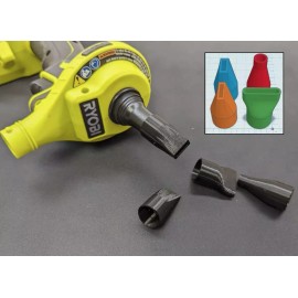 DNA Custom Nozzle Assortment for Ryobi P738 18v inflator - Small Tip, Square, Oval