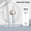 BUCATSTATE Hamster Wheel Silent 12.5inch, Acrylic Hamster Exercise Wheel with