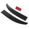 3pcs Rear Trunk Spoiler Kit ABS Adjustable Wearproof Heat Resistant