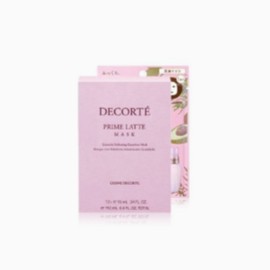 decorate Decorte Prime Latte Mask Sheet Pack Nourishing Moisturizing 12 Sheets / 데코르테 프라임 라떼 마스크 시트 팩 영양 보습 12매