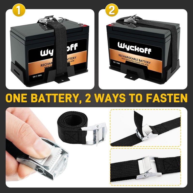 Wyckoff Small Battery Tray Fit 12V-6V / 6AH 7AH 8AH