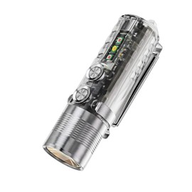 RovyVon A28R G2 懐中電灯 赤と白のサイドライト 1000ルーメン 充電式 防水 EDCポケット懐中電灯 交換可能なバッテリー付き キャンプ/日常使用/休日/クリスマスに最適なギフト