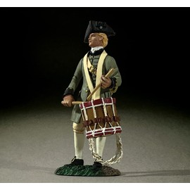 W. Britains American Revolution 16089 Colonial Militia Drummer #1 1:30 Scale Pewter