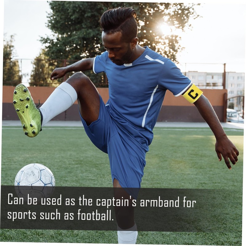 SUPVOX 2Pcs Portable Soccer Captain Armbands Durable Multi Function Arm