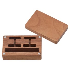 DICOSMETIC Wooden Cufflinks Box Small Cufflink Display Case Vintage Cufflink Gift Box Rectangle Storage Cufflinks Boxes Jewellery Organisers Accessories for Women Men