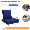 Gorpche Outdoor Deep Seat Set, Waterproof Outdoor Chair Cushions for