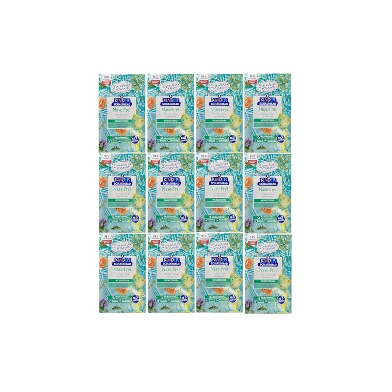 Dresdner Essenz Children's Bubble Bath Nose Free 12 x 40