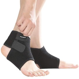 Children's Ankle Bandages, Foot Brace Breathable (1 Pair), Ankle Support for Boys and Girls, Ankle Braces for Running, Dancing, Martial Arts, Scooter, Skiing, Basketball, Football, Black, M