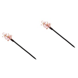 LALAFINA 2pcs Retro Flower Hairpin Vintage Style Hair Stick Folk-custom Han Clothes Hairpin Stick Hair Accessory for Girls